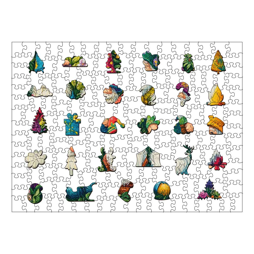 Happy Gnomes - Wooden Jigsaw Puzzle - Image 3