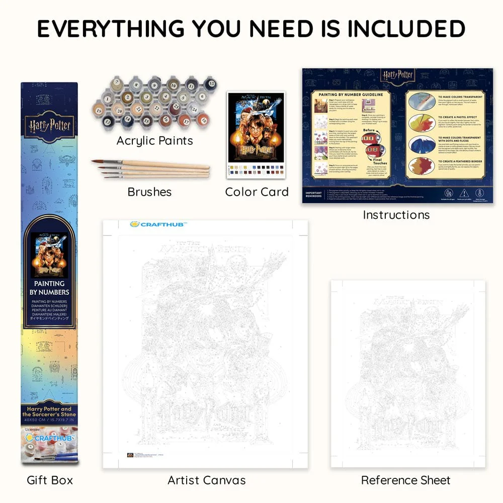 Harry Potter and the Sorcerer's Stone - Paint By Numbers Kit - Image 4