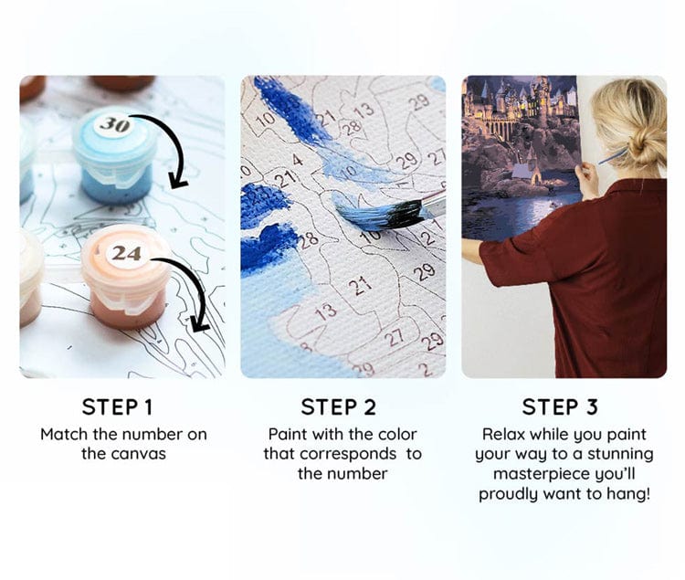 Boats To Hogwarts - Paint By Numbers Kit - Image 5