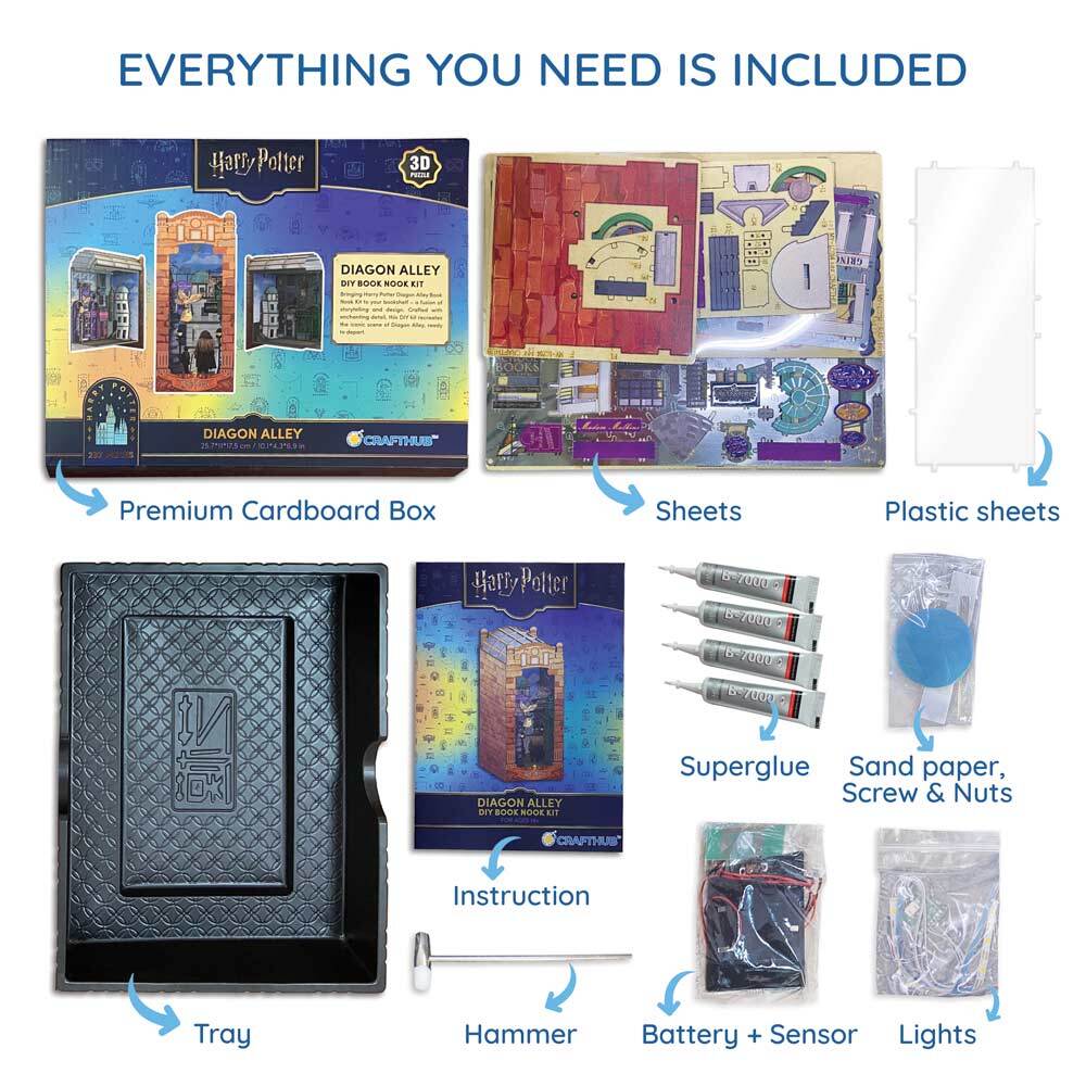 Harry Potter: Diagon Alley - DIY Book Nook Kit - Image 10