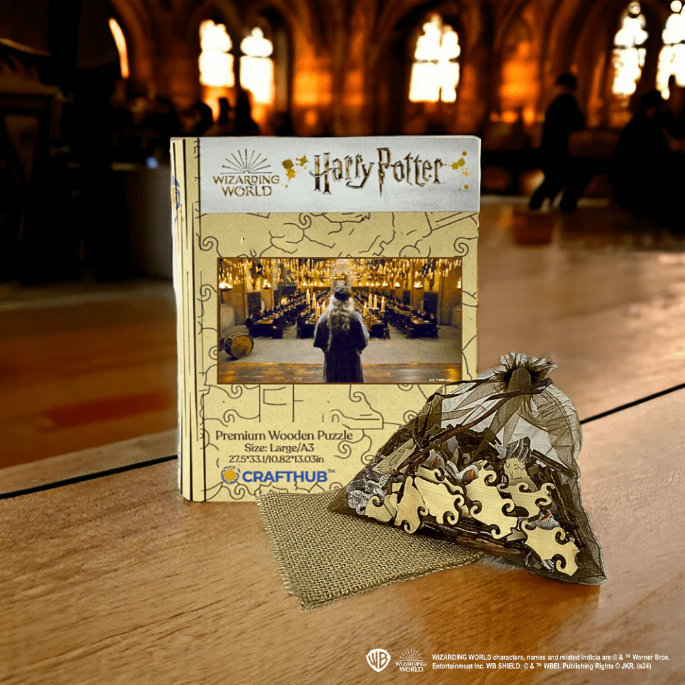 Harry Potter - Dumbledore and The Great Hall Wooden Jigsaw Puzzle - Image 2
