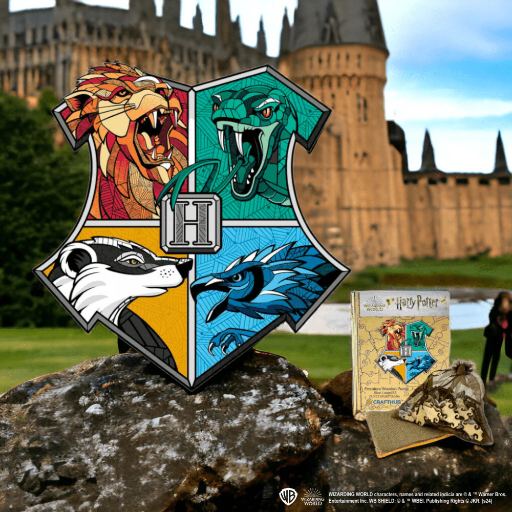 Harry Potter - Hogwarts House Prides Wooden Jigsaw Puzzle - Image 2