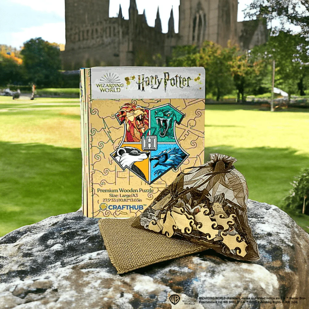 Harry Potter - Hogwarts House Prides Wooden Jigsaw Puzzle - Image 3