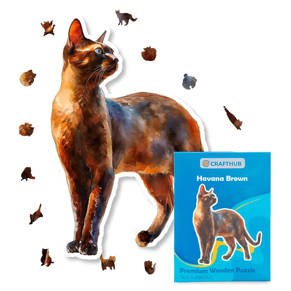Havana Brown Cat - Jigsaw Puzzle - Image 2