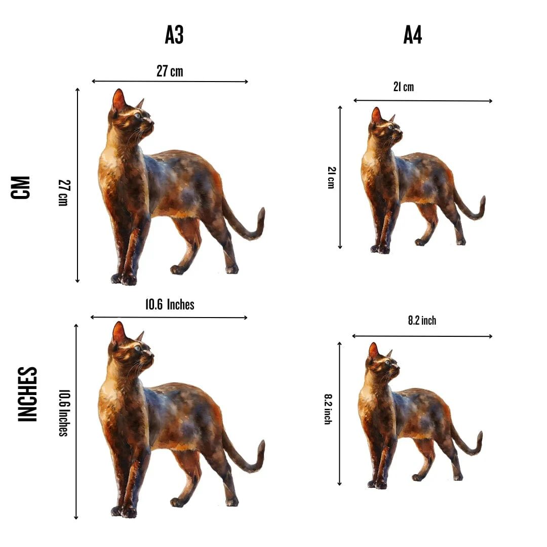 Havana Brown Cat - Jigsaw Puzzle - Image 5