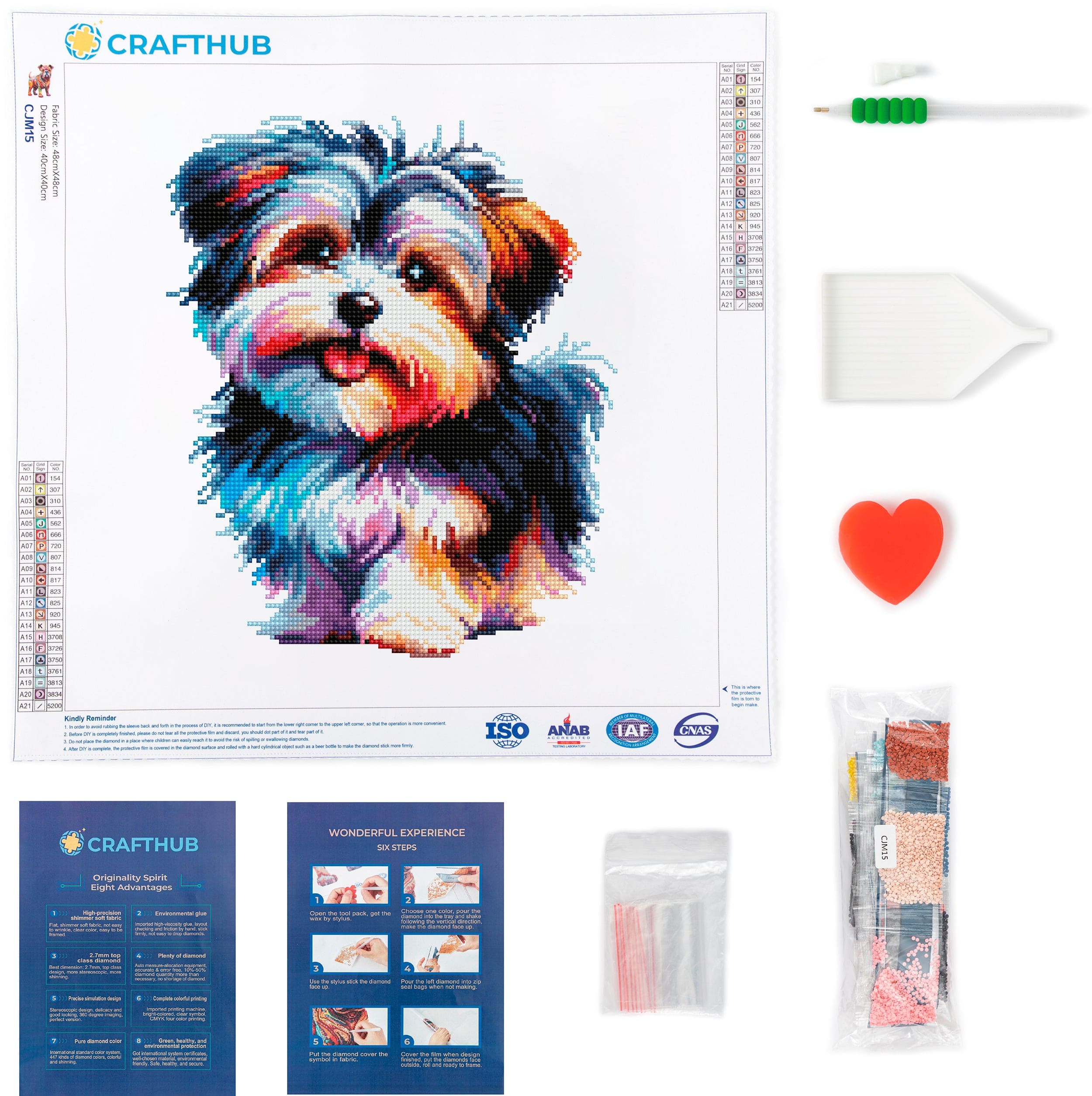 Havanese Dog - Diamond Painting Kit - Image 3