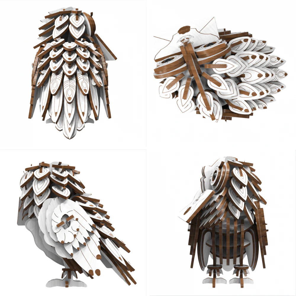 Hedwig - 3D Wooden Puzzle - Image 3
