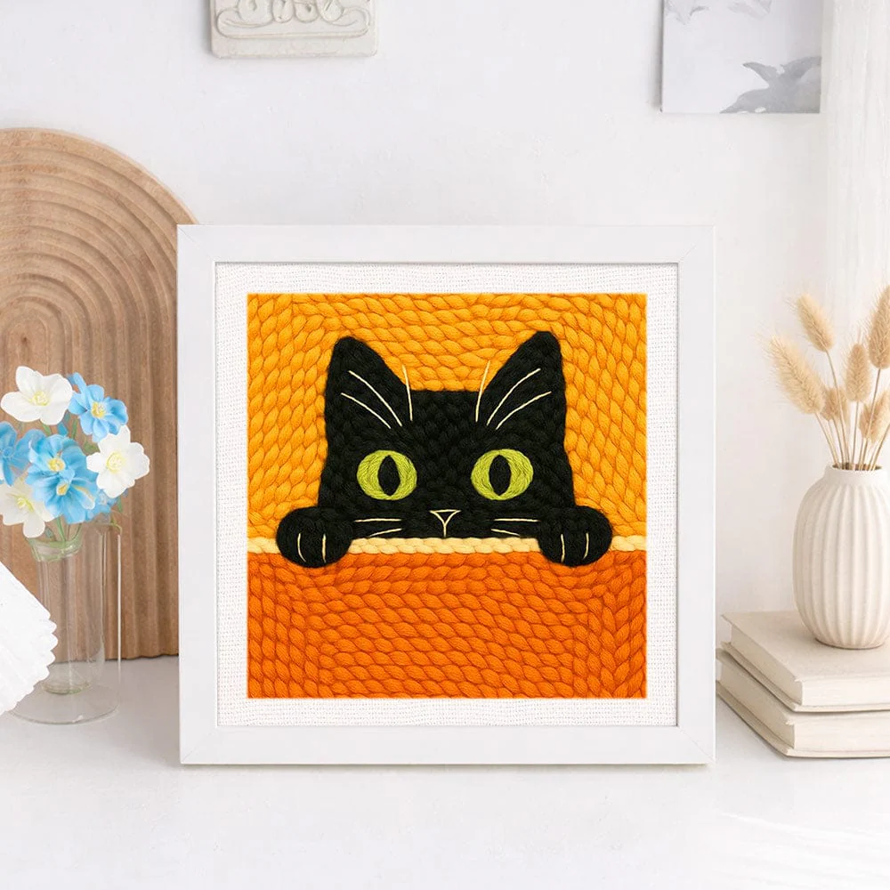 Hidden Cat - Punch Needle Kit - Image 2