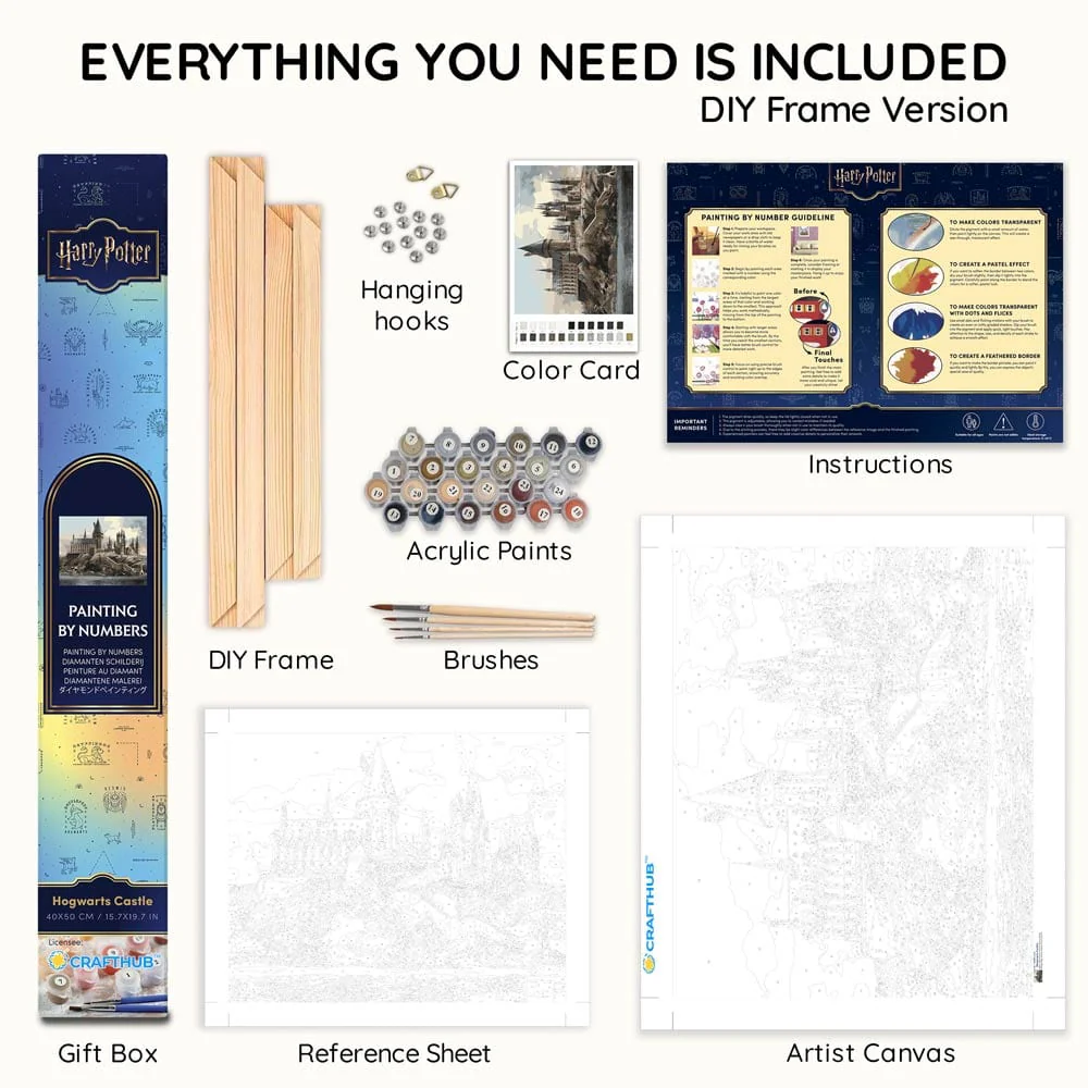 Hogwarts Castle - Paint By Numbers Kit - Image 6