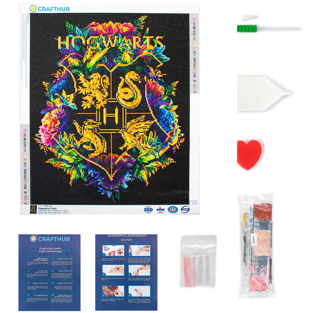 Hogwarts Crest - Diamond Painting Kit - Image 3