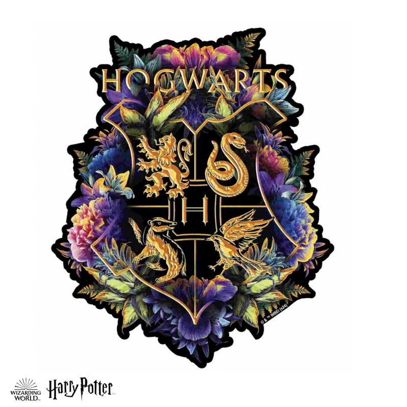 Harry Potter - Hogwarts Crest - Fine Oddities Wooden Jigsaw Puzzle - Image 5