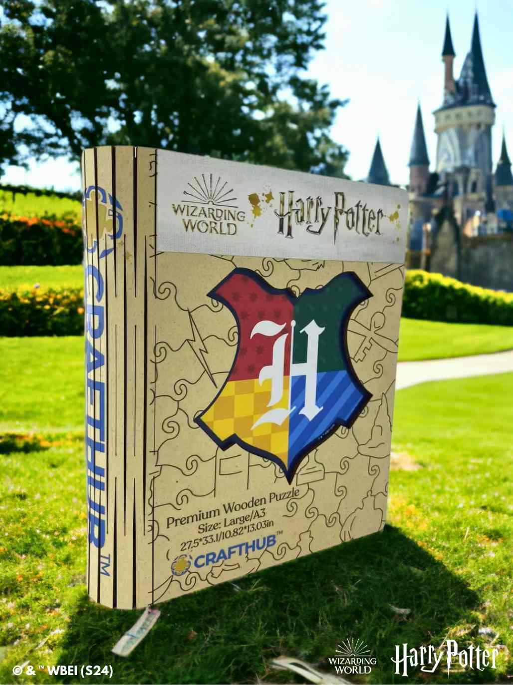 Harry Potter - Hogwarts Crests - House Prides Wooden Jigsaw Puzzle - Image 2