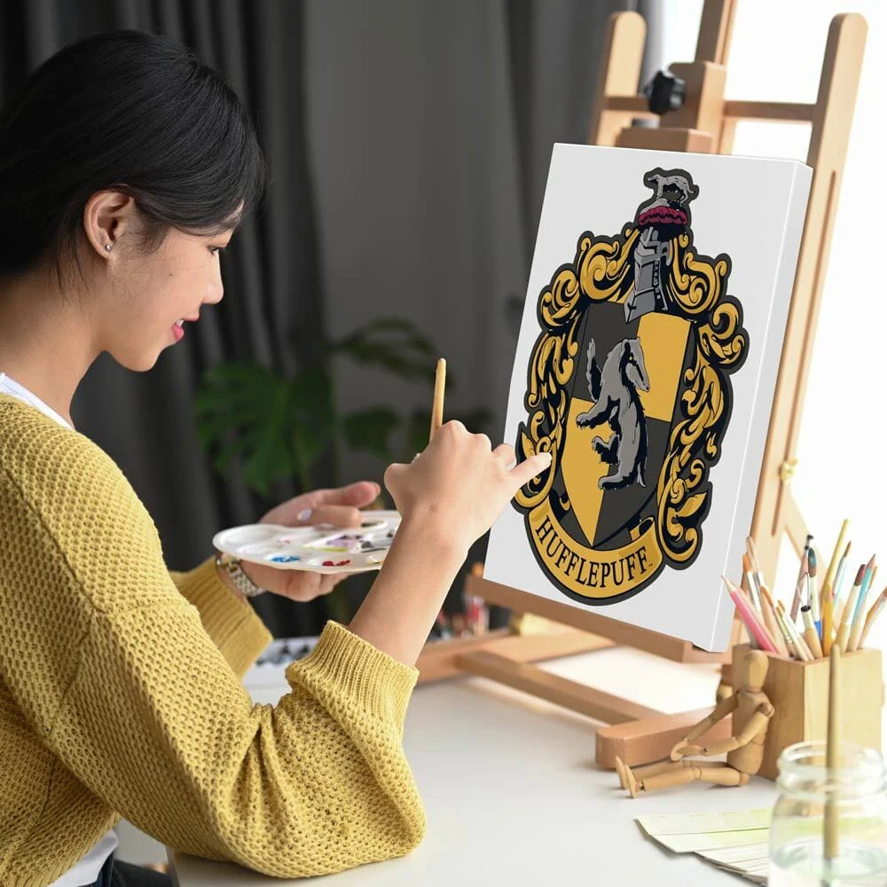 Hufflepuff Crest - Paint By Numbers Kit - Image 6