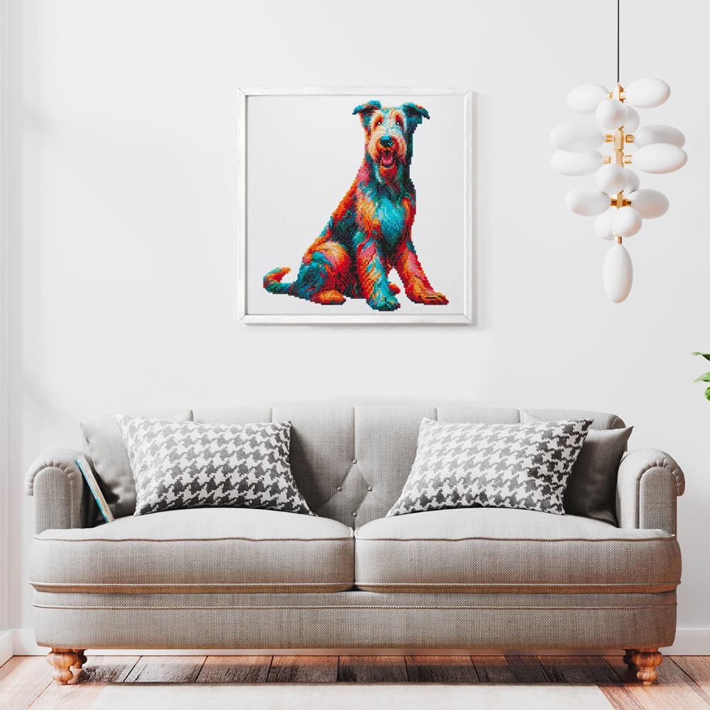 Irish Wolfhound Dog - Diamond Painting Kit - Image 2