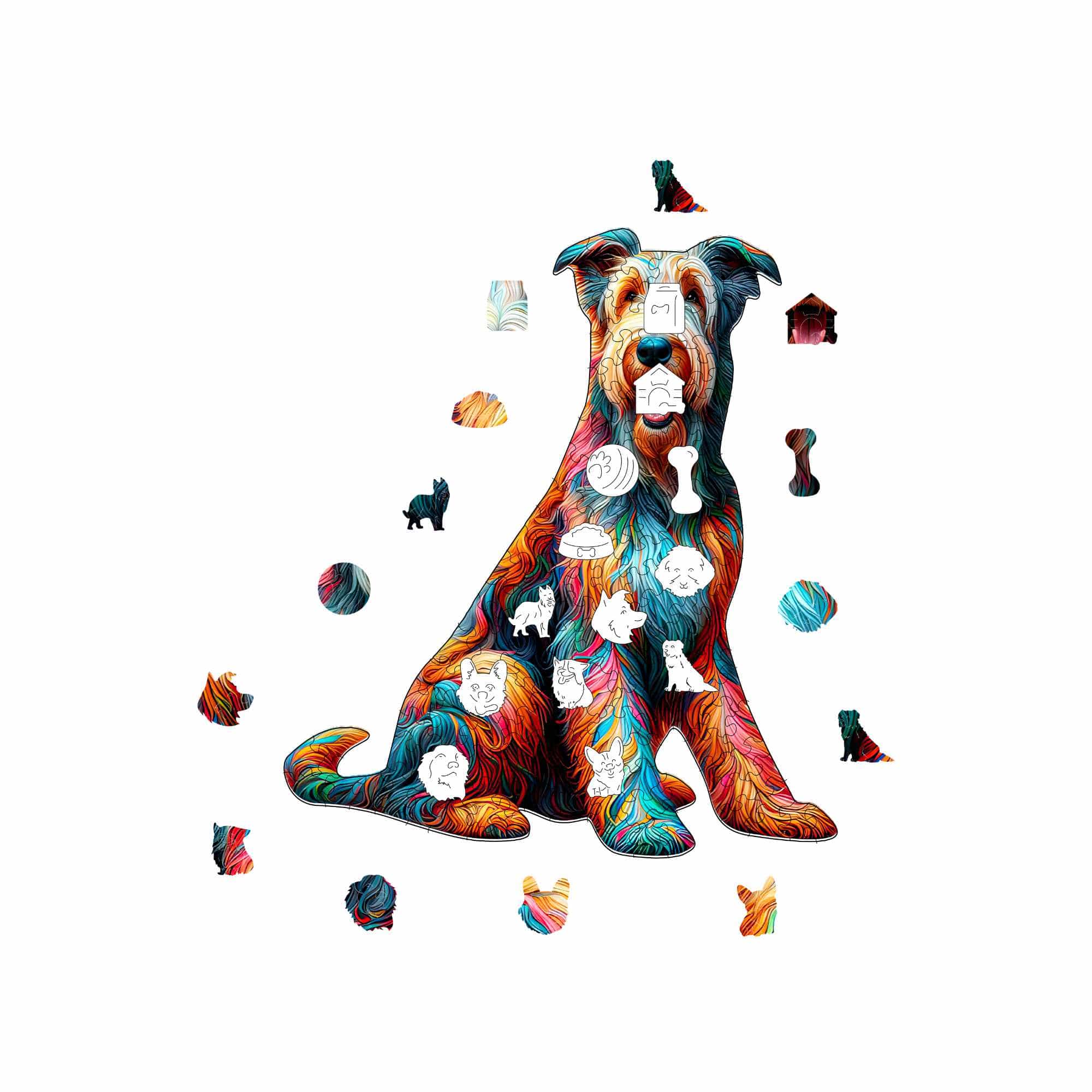 Irish Wolfhound Dog - Jigsaw Puzzle - Image 3