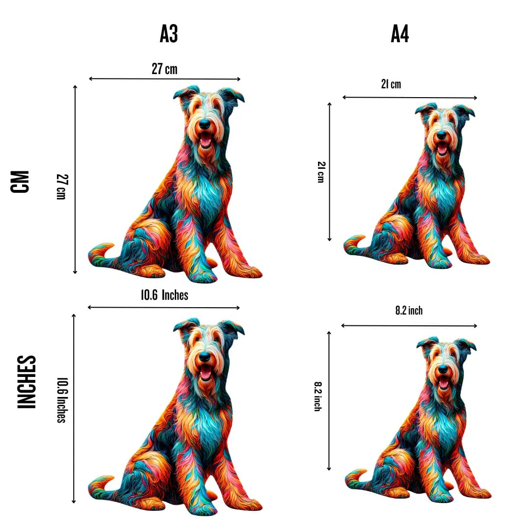 Irish Wolfhound Dog - Jigsaw Puzzle - Image 4