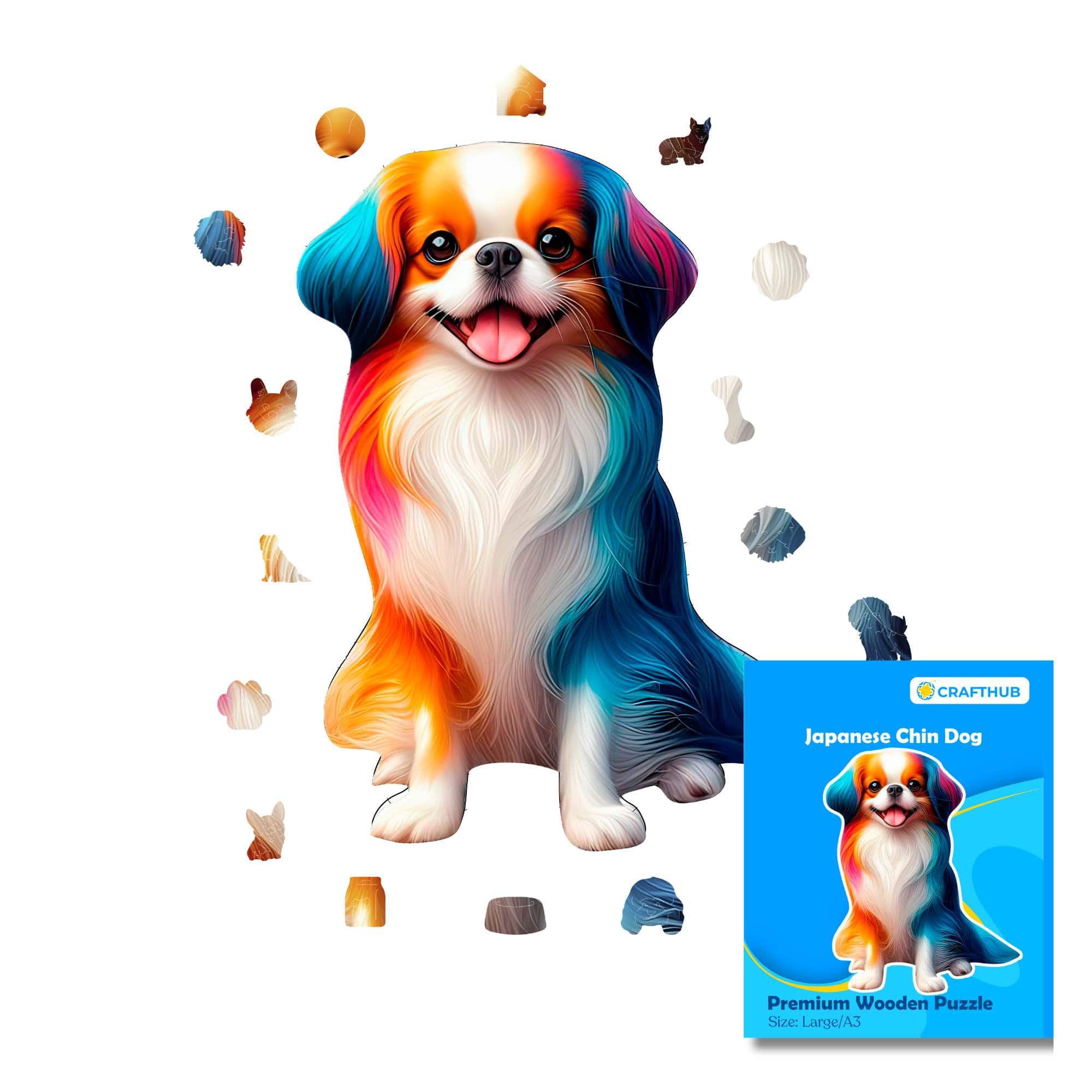 Japanese Chin Dog - Jigsaw Puzzle - Image 2