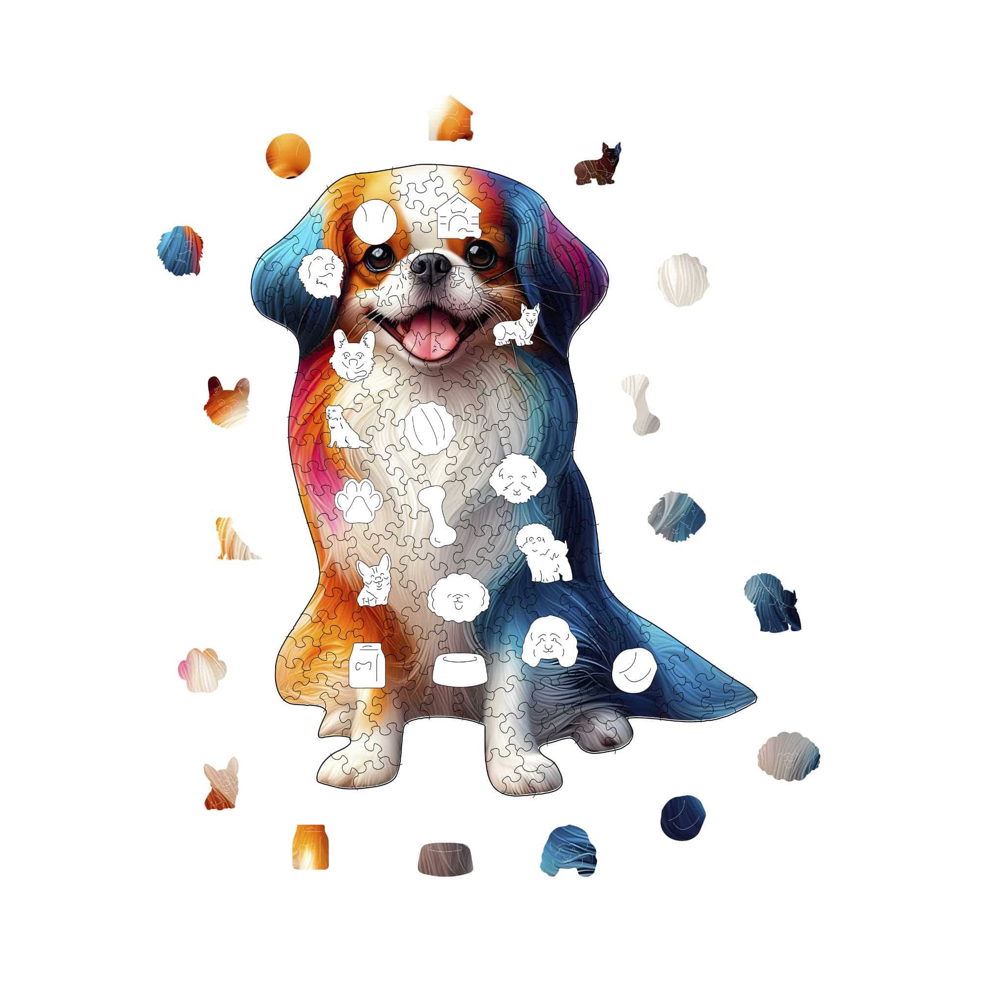 Japanese Chin Dog - Jigsaw Puzzle - Image 3