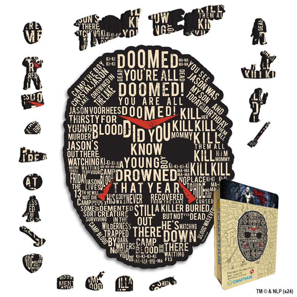 Jason Words of Fear - Wooden Jigsaw Puzzle - Image 2