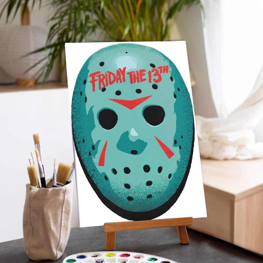 Jason's Mask - Paint By Numbers Kit - Image 2