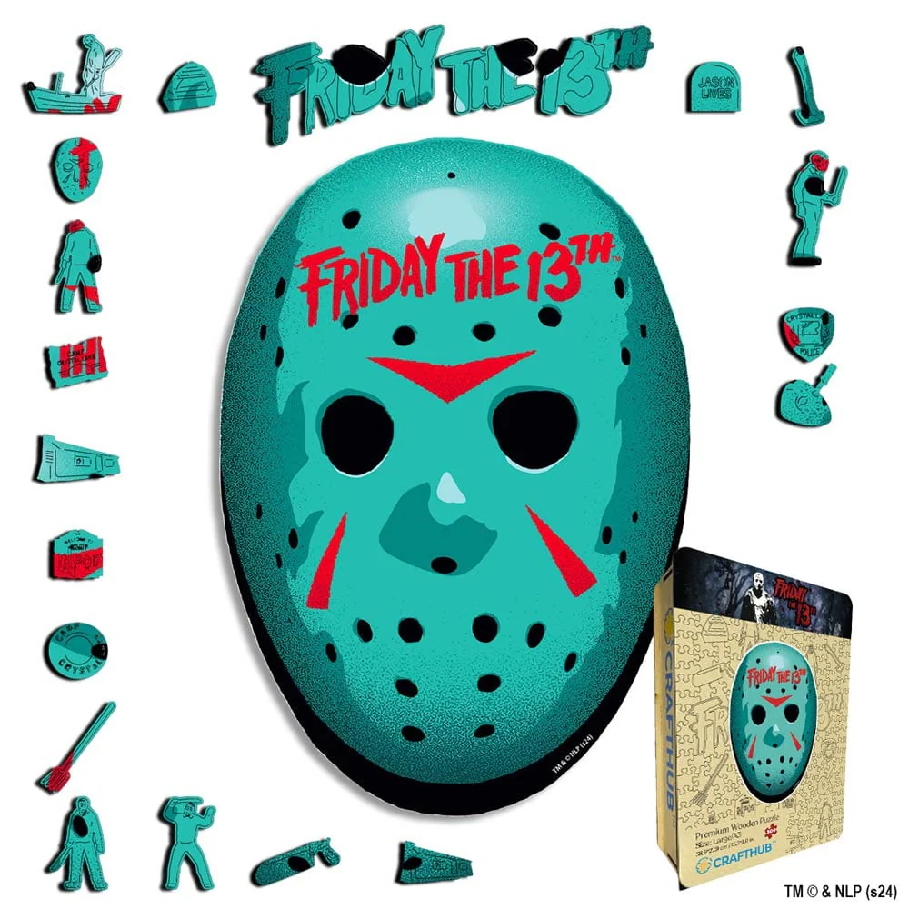 Jason's Mask - Wooden Jigsaw Puzzle - Image 2