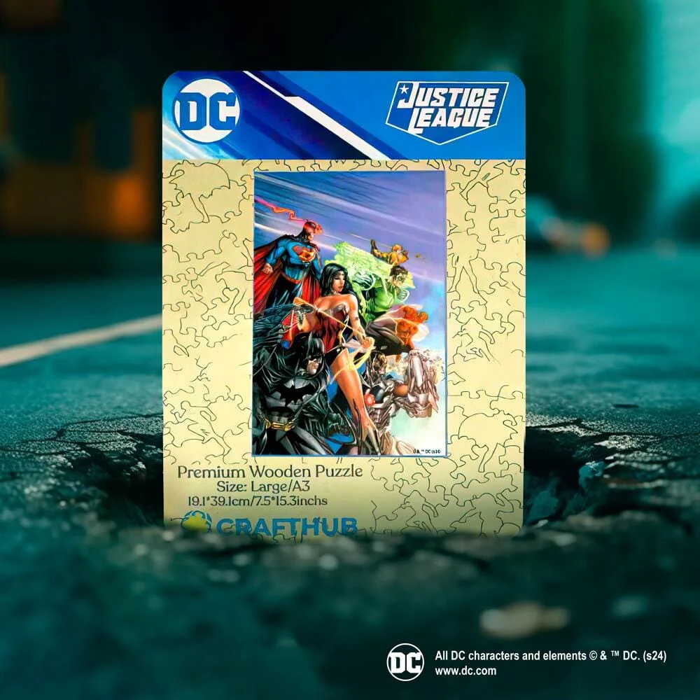 Justice League Hero Alliance Wooden Jigsaw Puzzle - Image 2