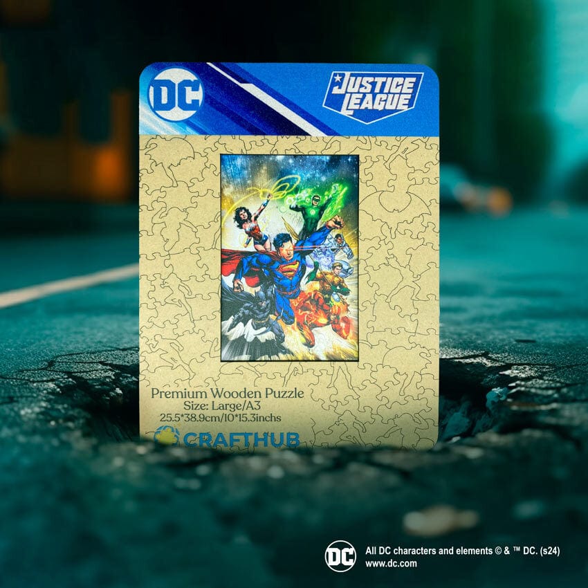 Justice League Heroes Wooden Jigsaw Puzzle - Image 2