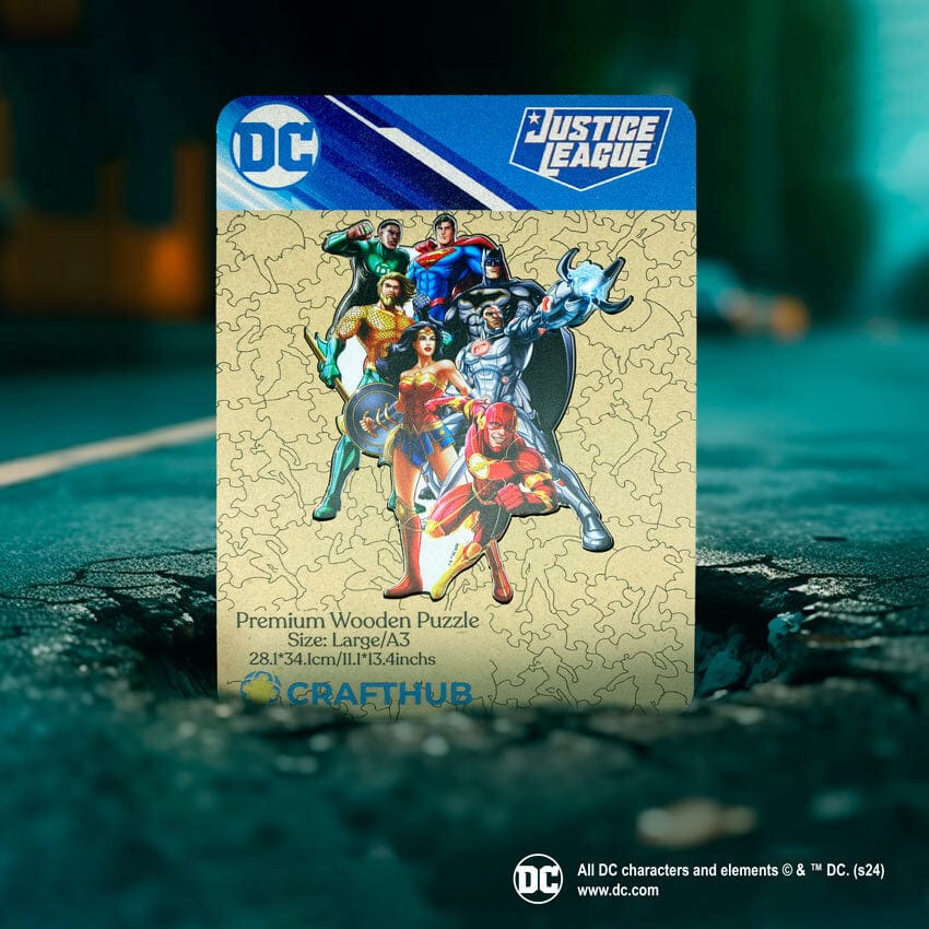 Justice League Legends Wooden Jigsaw Puzzle - Image 2