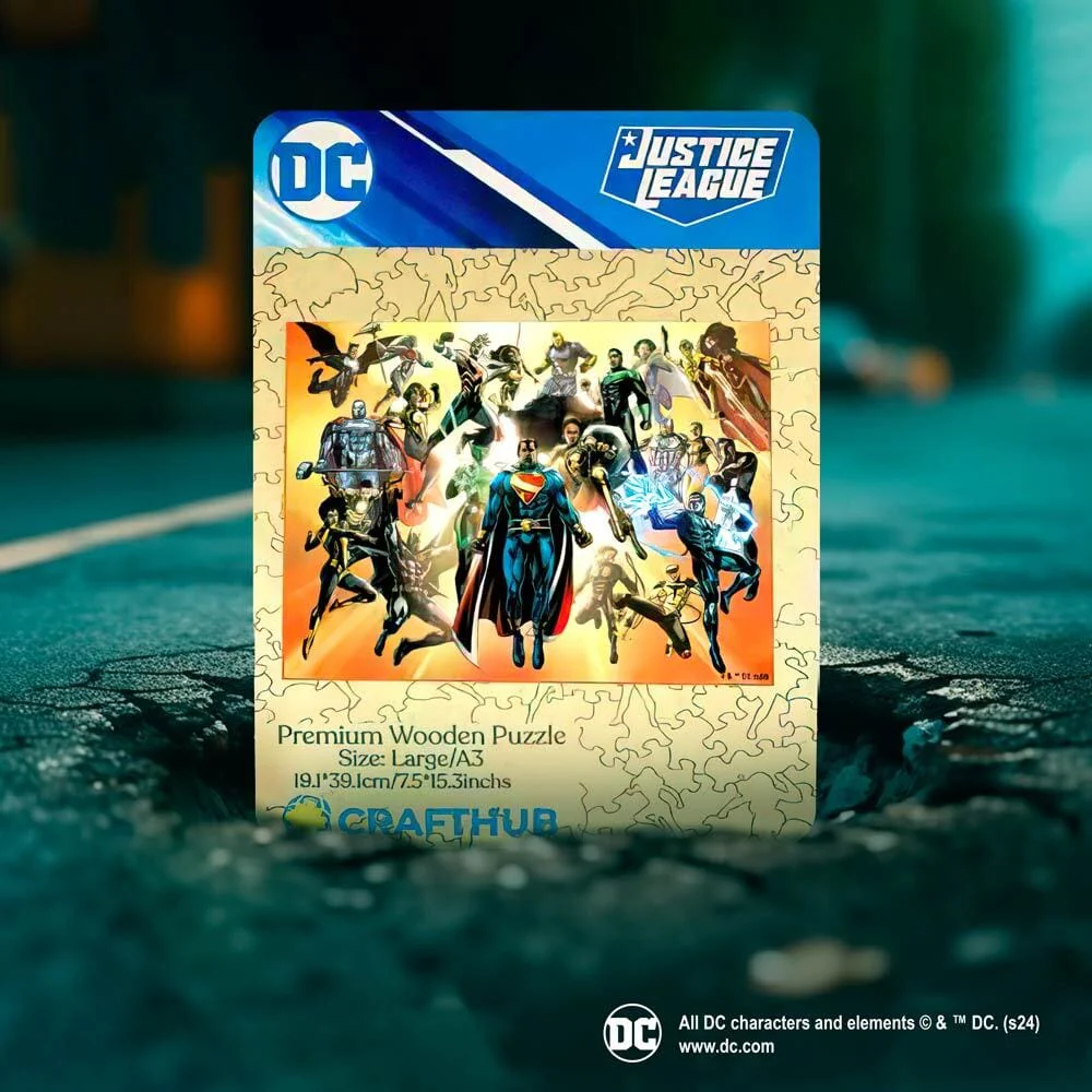 Justice League Super-Hero Wooden Jigsaw Puzzle - Image 2