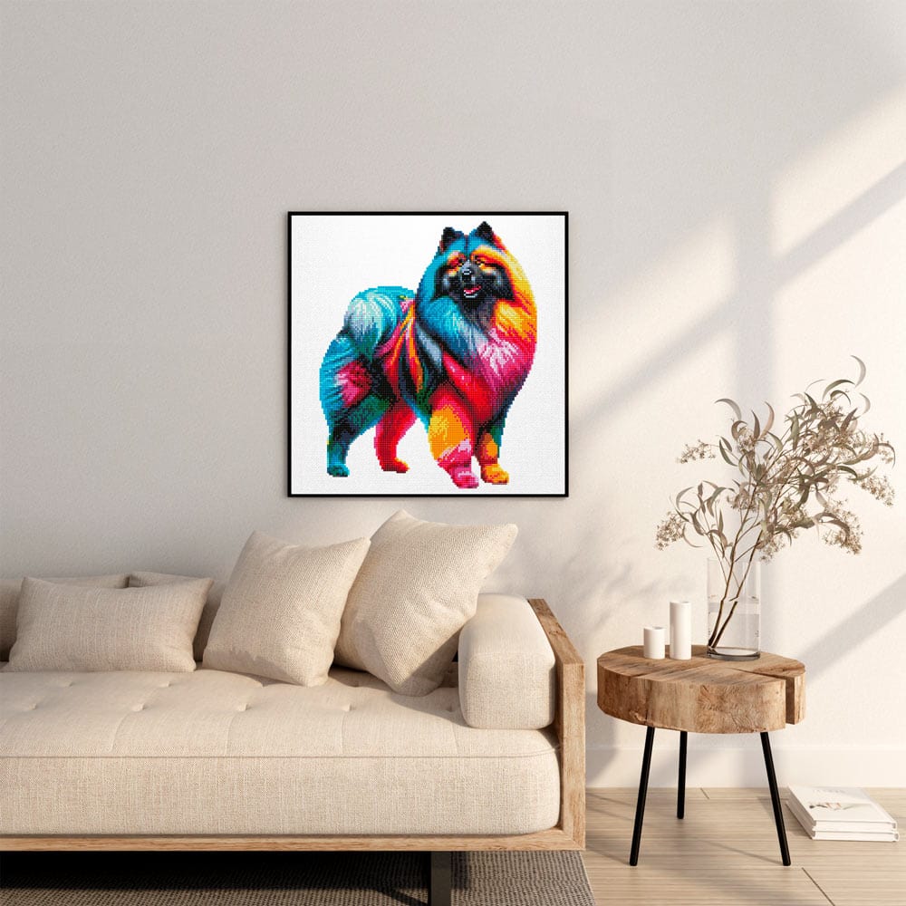 Keeshond Dog - Diamond Painting Kit - Image 2