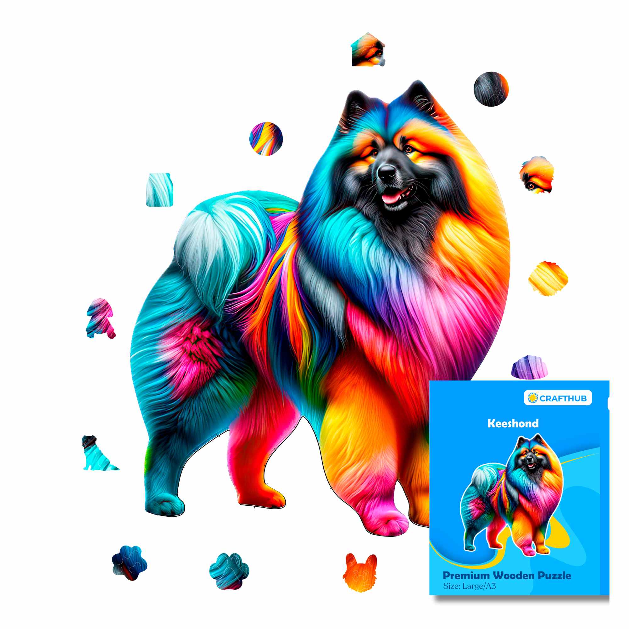 Keeshond Dog - Jigsaw Puzzle - Image 2
