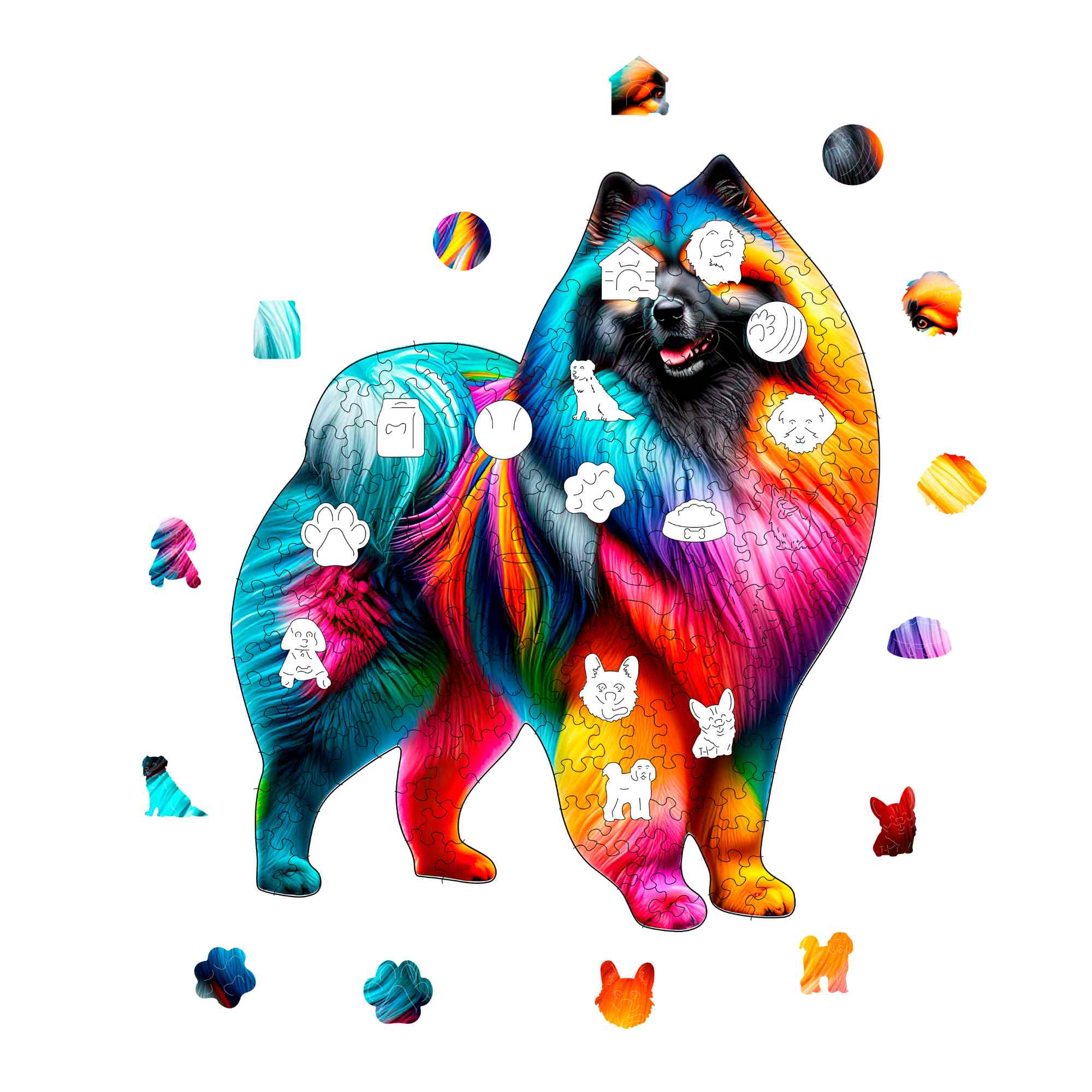 Keeshond Dog - Jigsaw Puzzle - Image 3