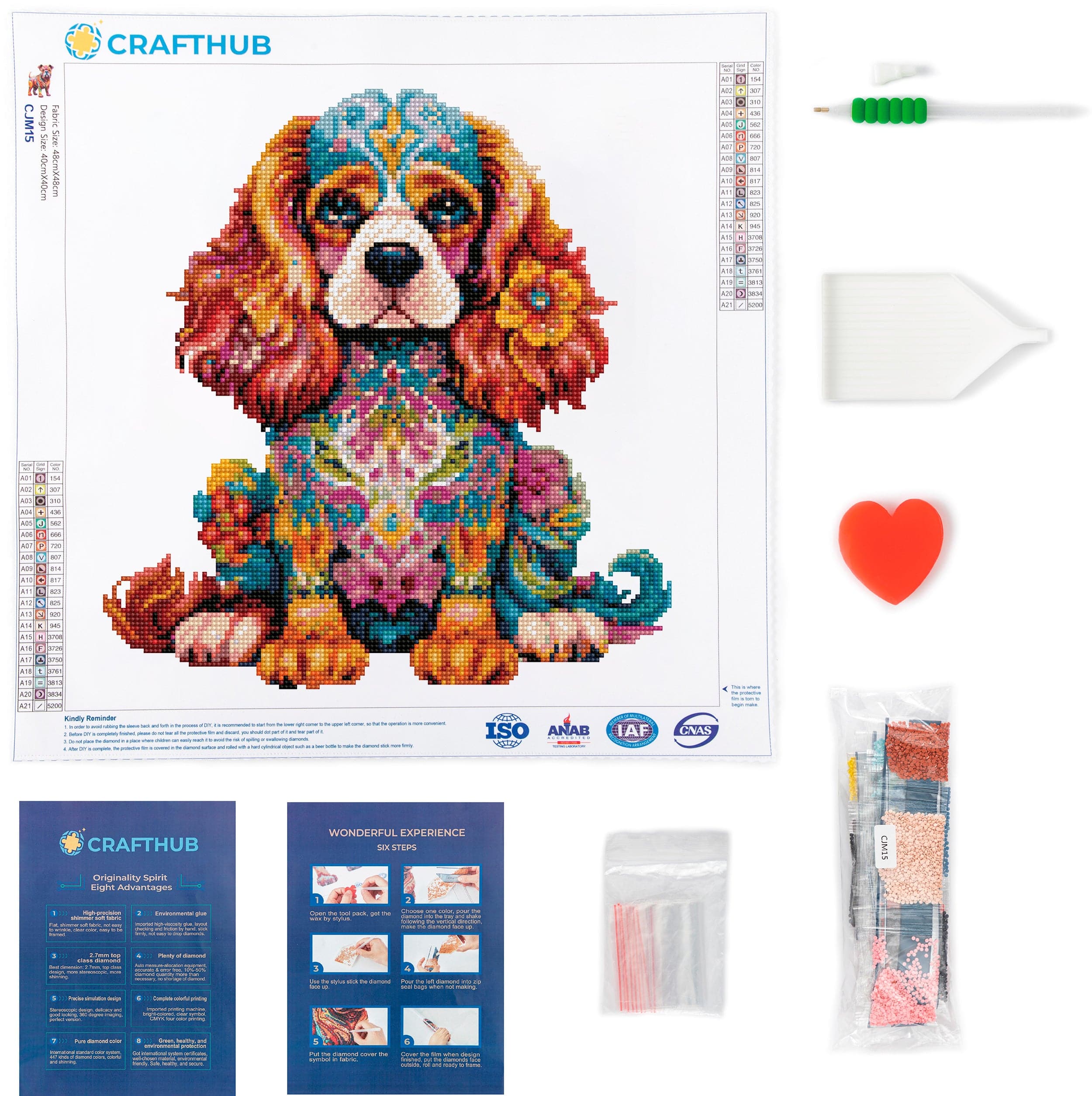 King Charles Dog - Diamond Painting Kit - Image 3
