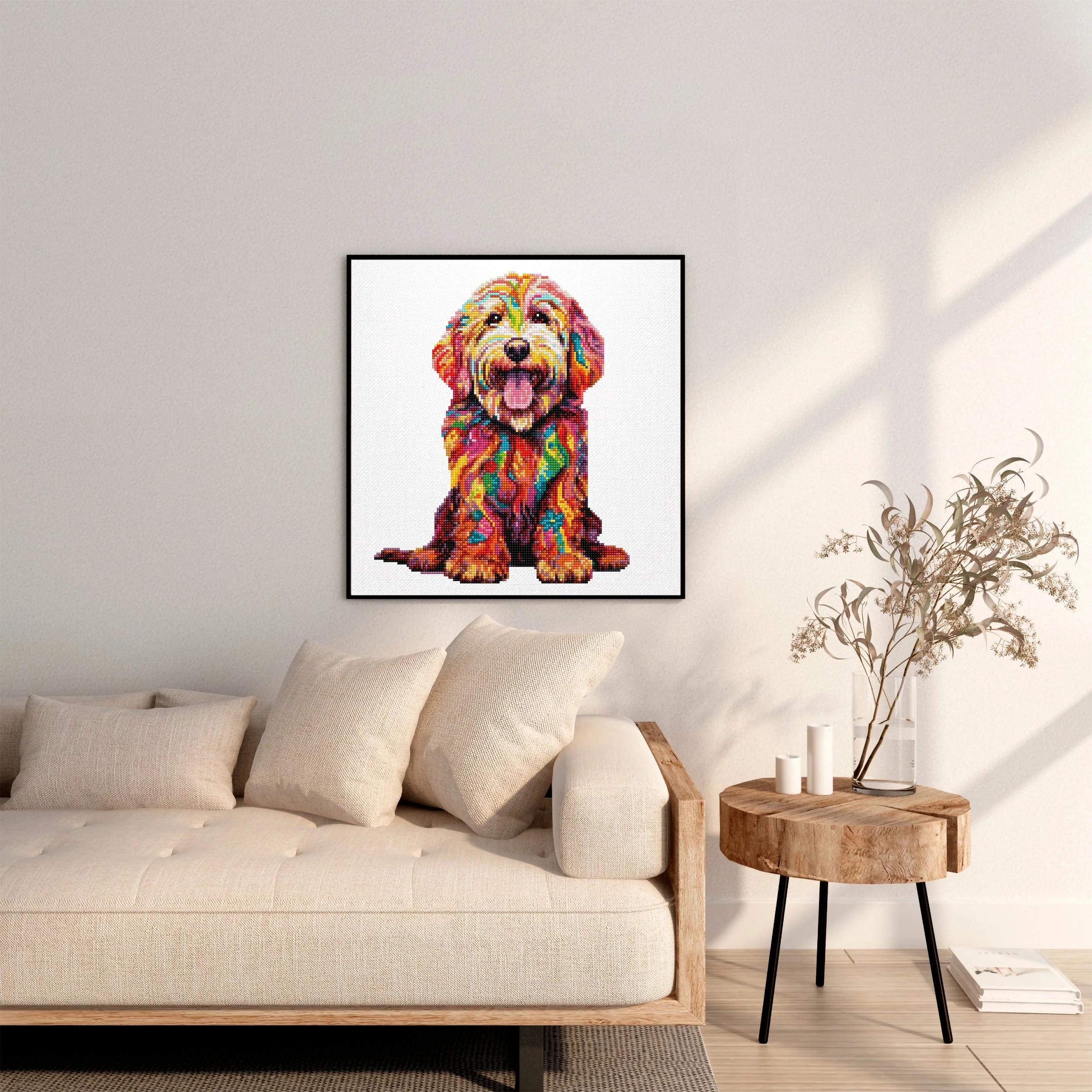 Labradoodle Dog - Diamond Painting Kit - Image 2