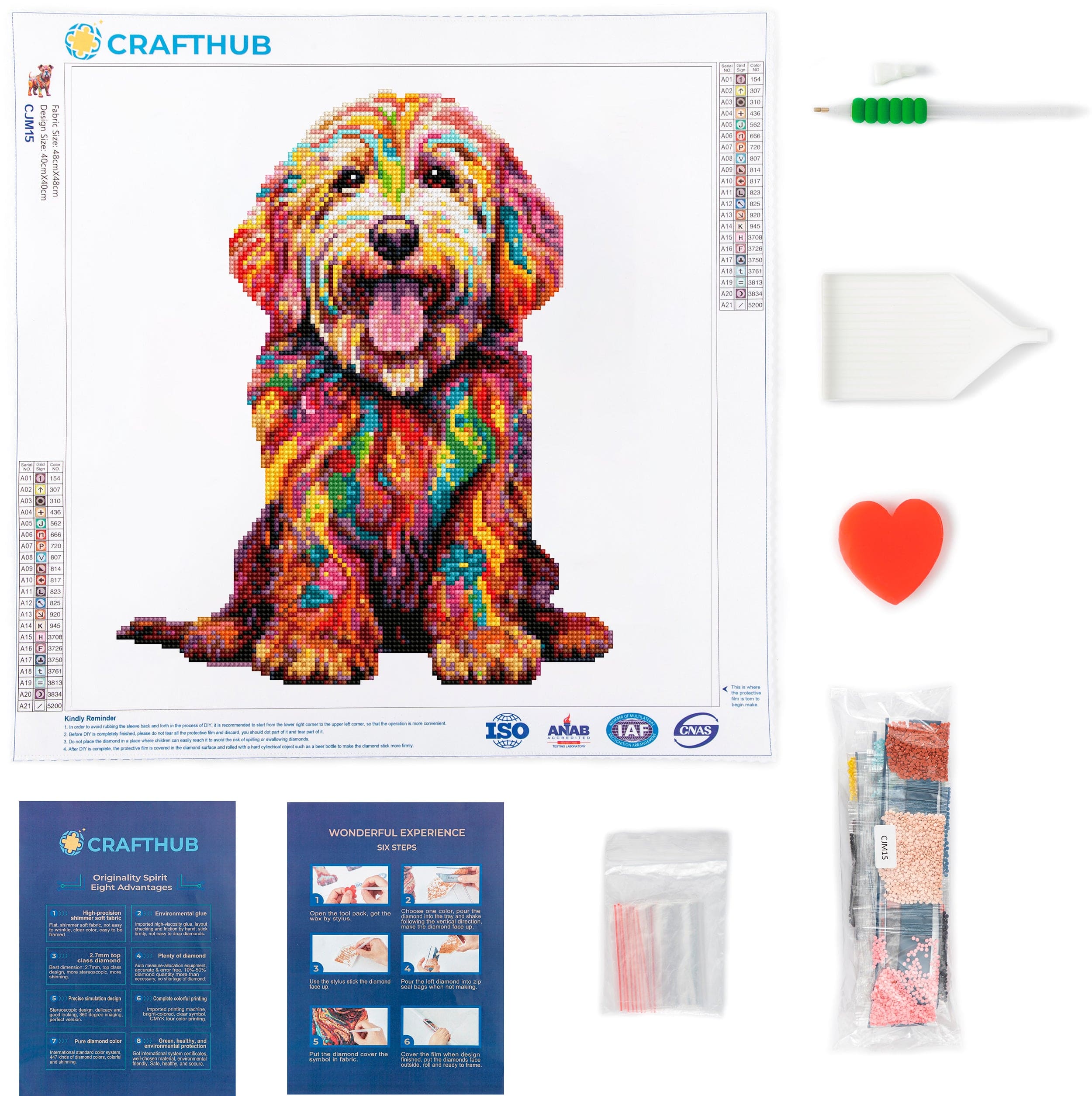 Labradoodle Dog - Diamond Painting Kit - Image 3