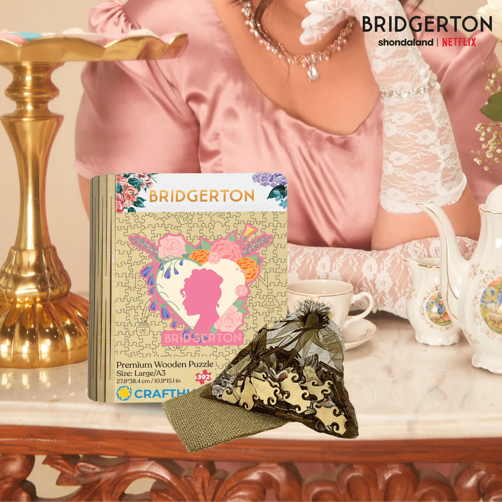 Lady Whistledown - Wooden Jigsaw Puzzle - Image 2