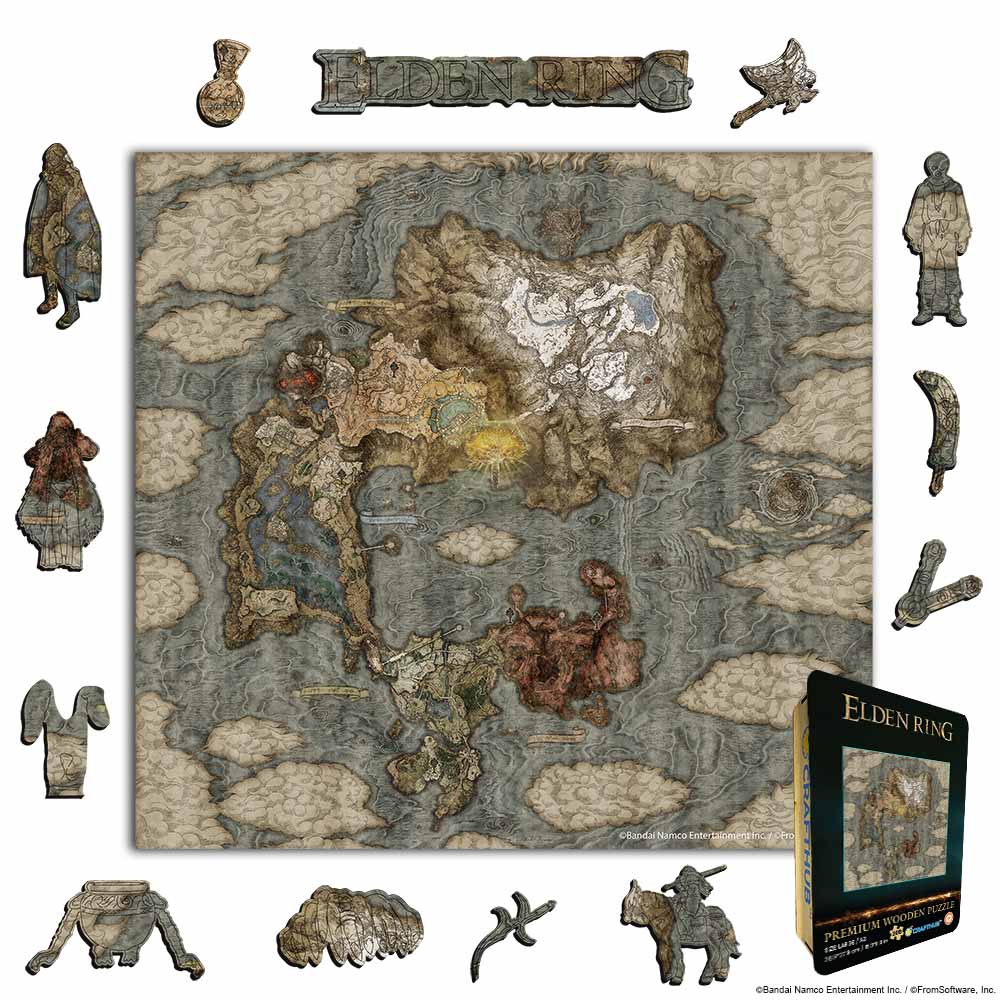 Lands Between Map - Wooden Jigsaw Puzzle