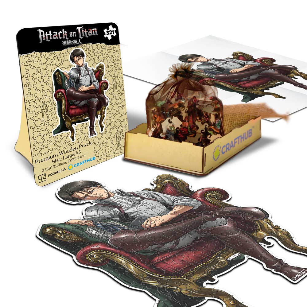 Levi Ackerman - Wooden Jigsaw Puzzle - Image 2