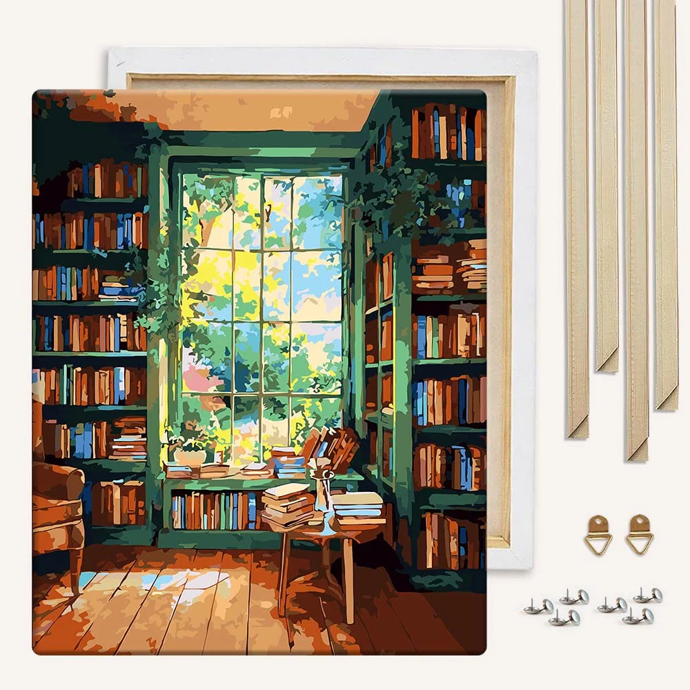 Library Love - Paint By Numbers Kit - Image 3