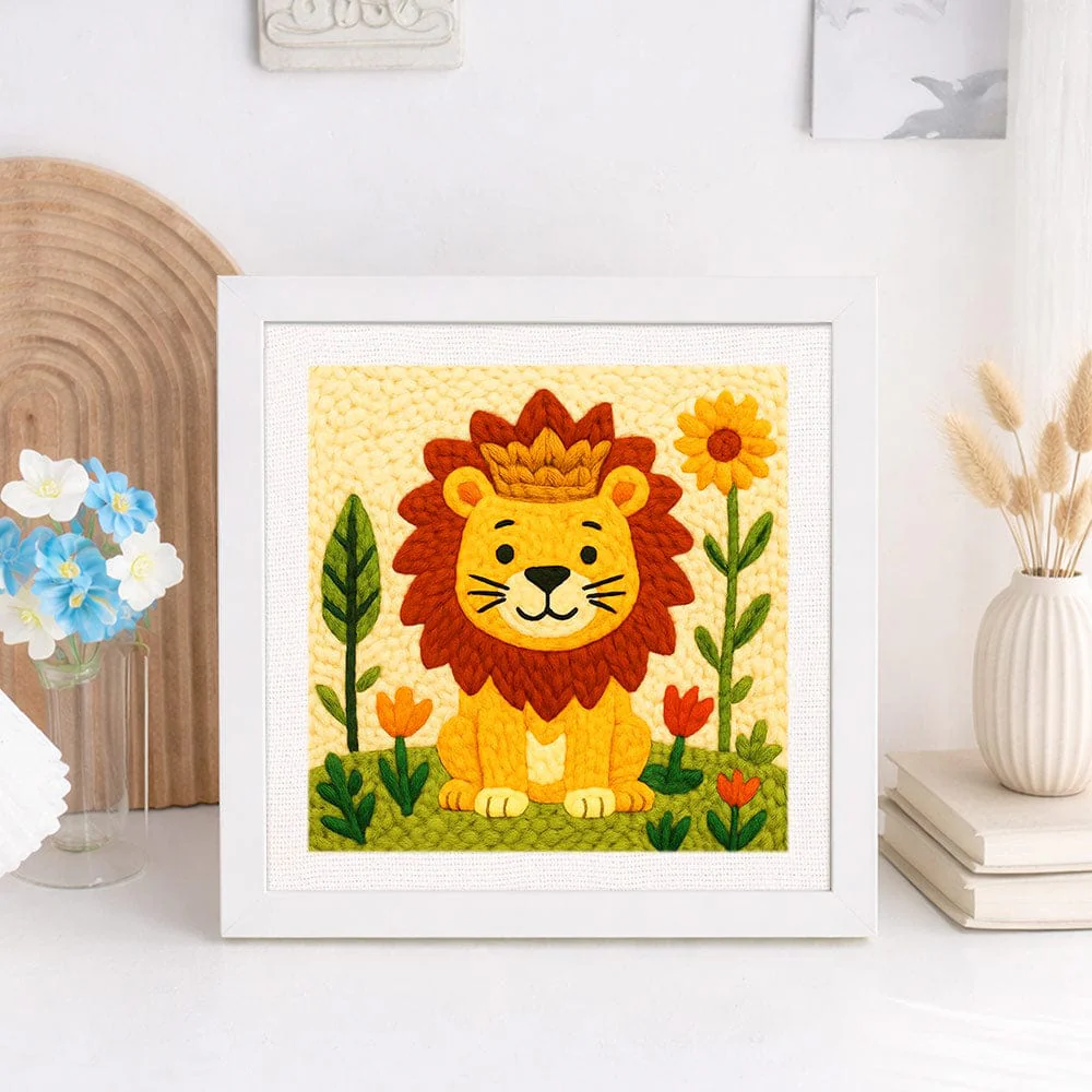 Lion - Punch Needle Kit - Image 2