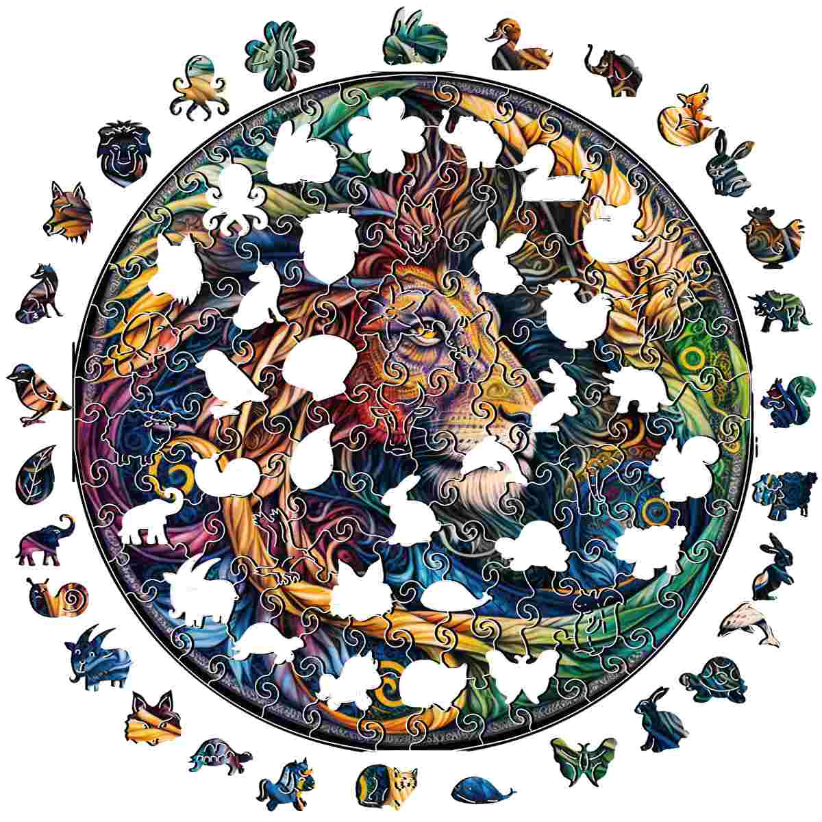 Fiery Lion - Jigsaw Puzzle - Image 2