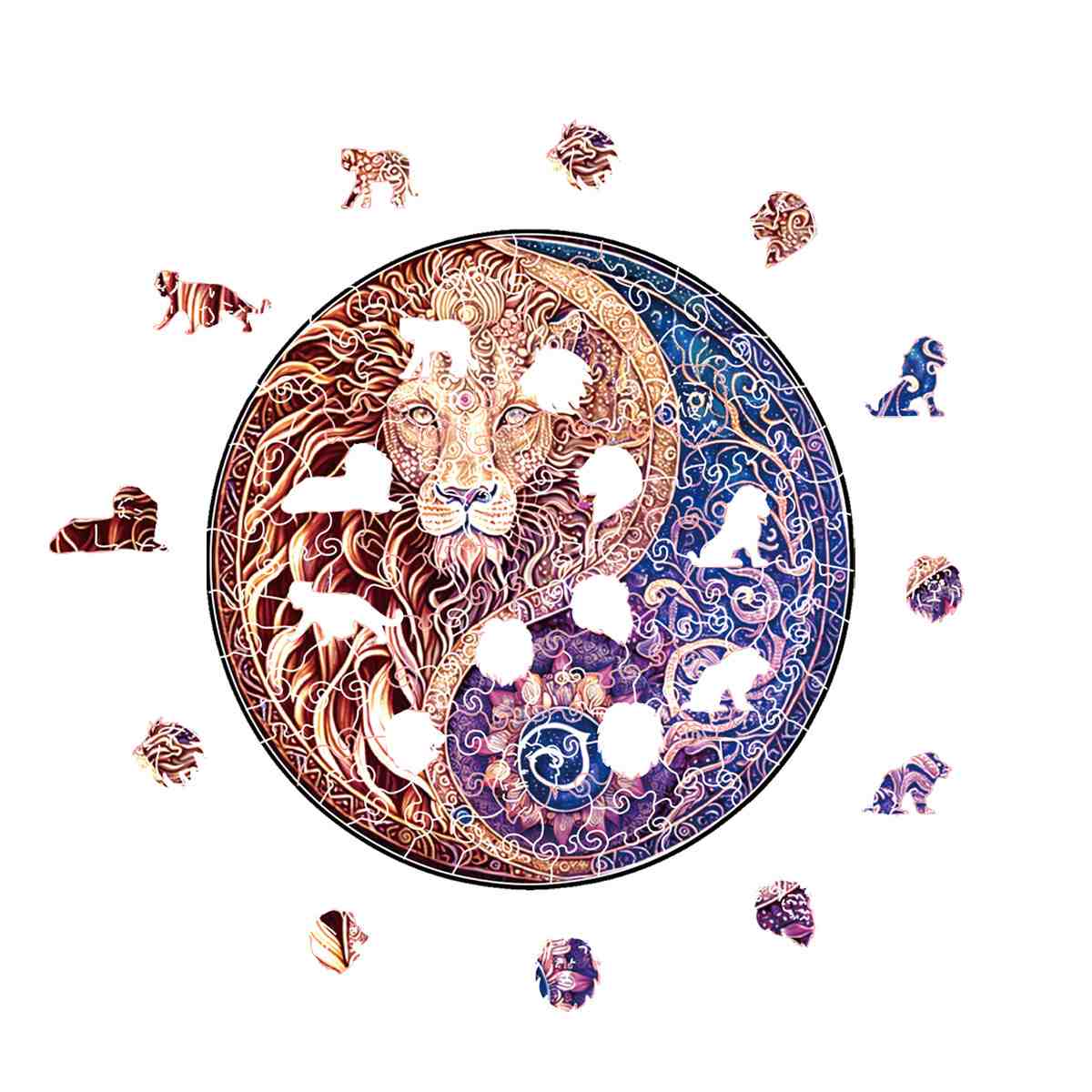 Lion Yin Yang - Jigsaw Puzzle - Image 2