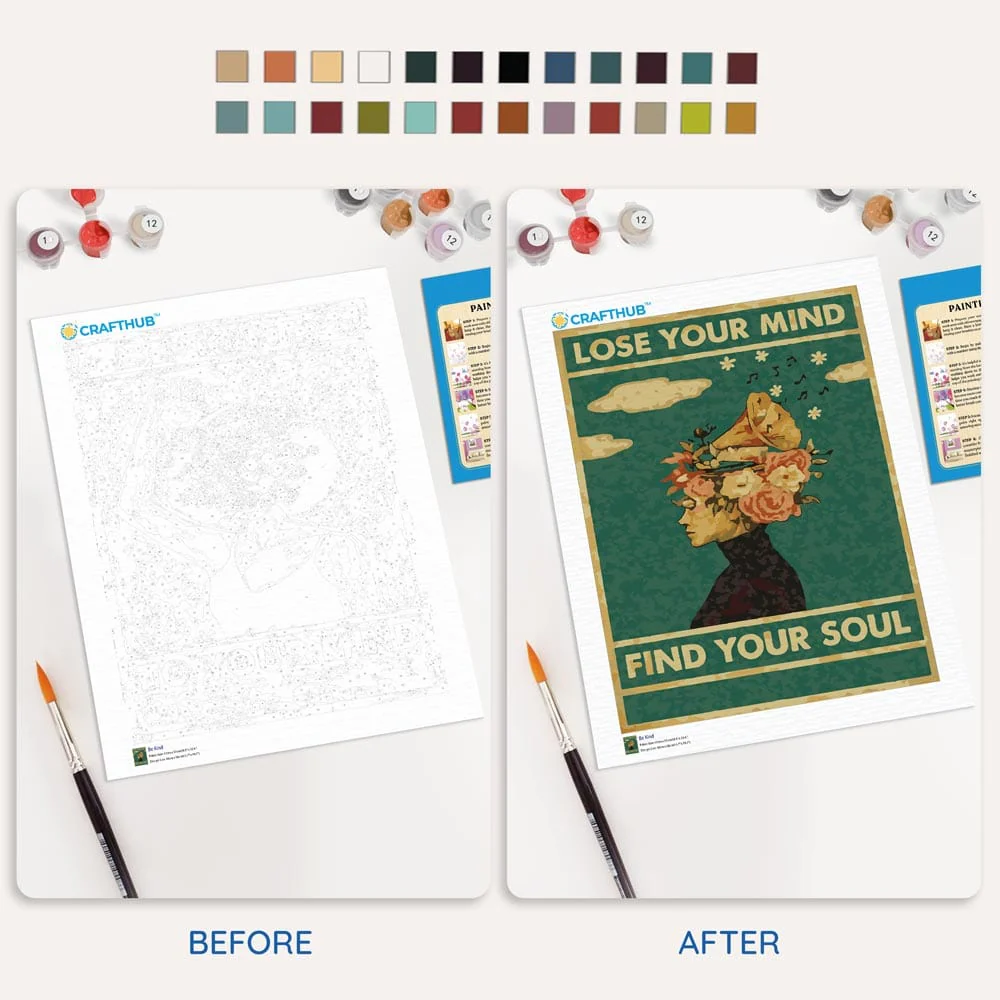 Lose Your Mind, Find Your Soul - Paint By Numbers Kit - Image 4