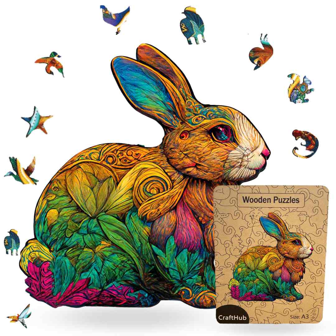 Lucky Rabbit - Jigsaw Puzzle - Image 3