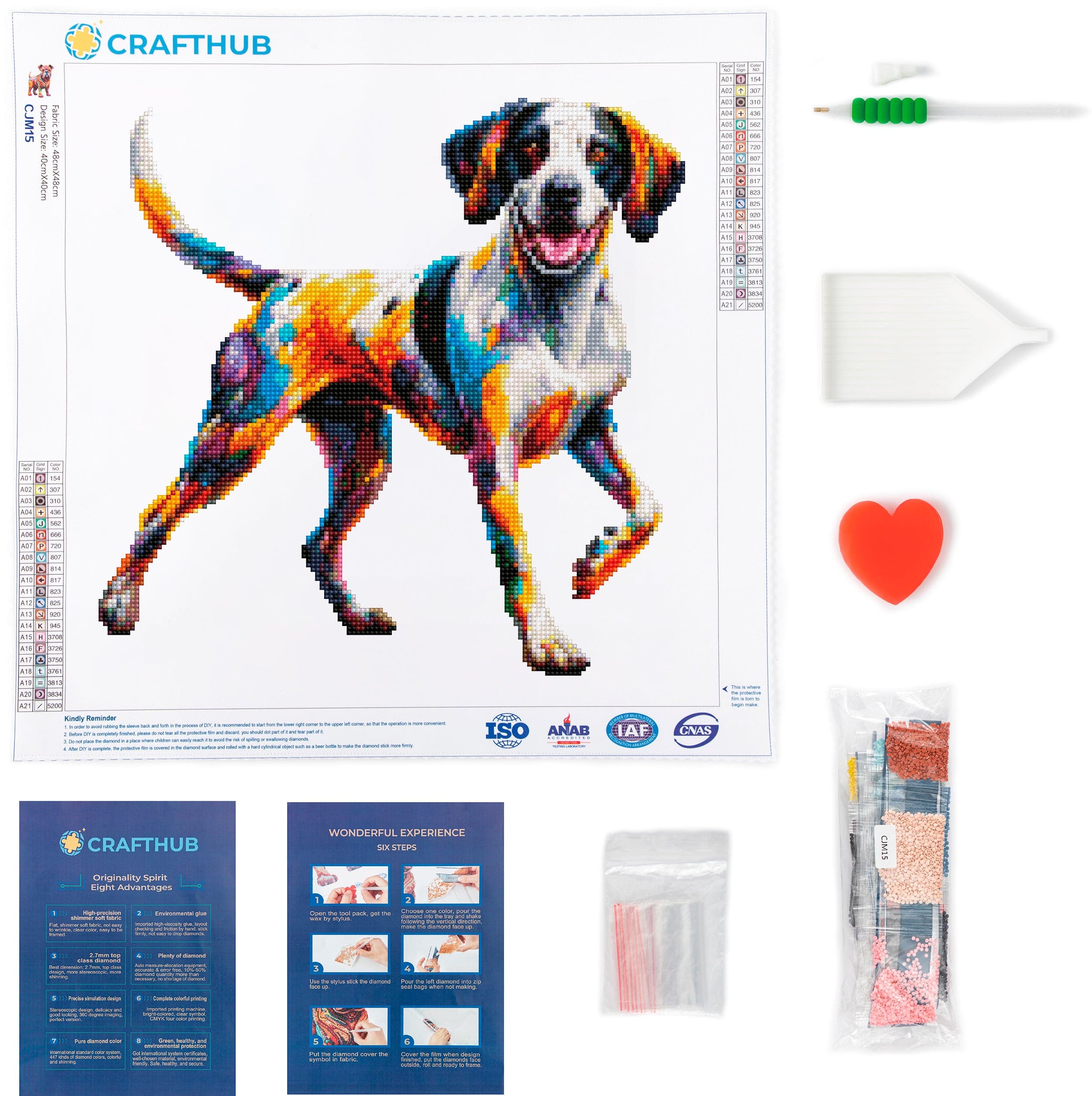 Lurcher Dog - Diamond Painting Kit - Image 3