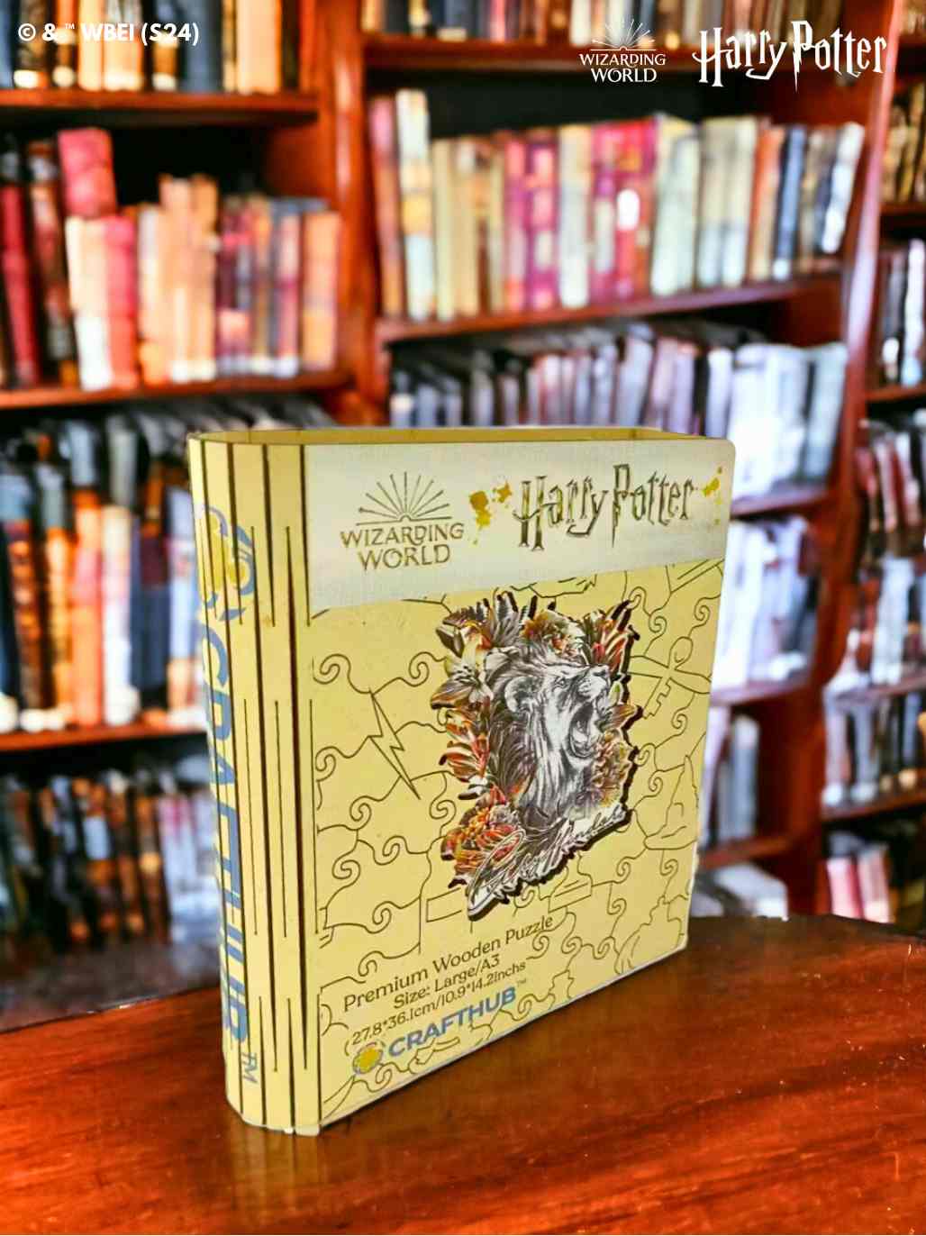 Harry Potter - Magical Gryffindor - Utilitarian Romance Crest Wooden Jigsaw Puzzle - Image 2