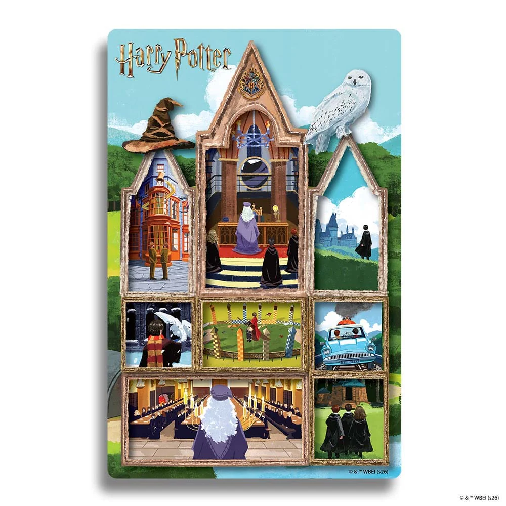 Magical Hogwarts – Wooden Jigsaw Puzzle - Image 2