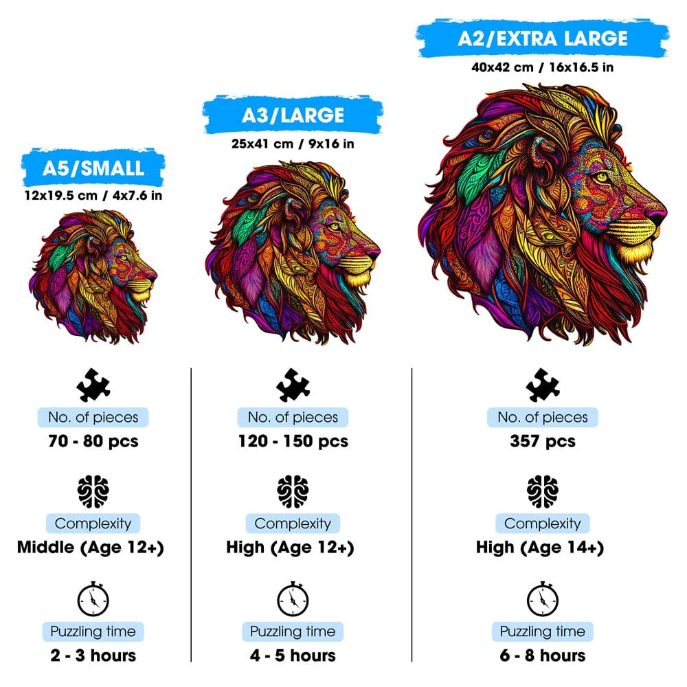 Majestic Lion - Jigsaw Puzzle - Image 3