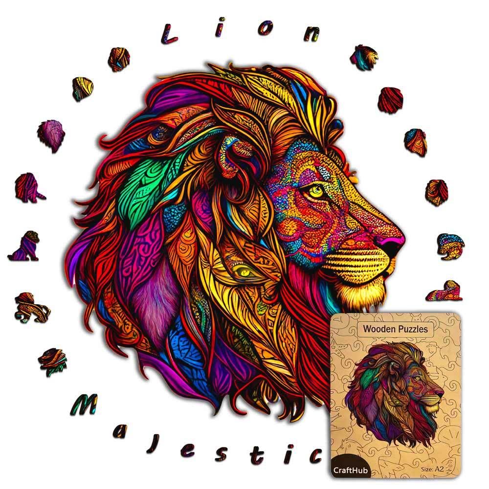 Majestic Lion - Jigsaw Puzzle - Image 5