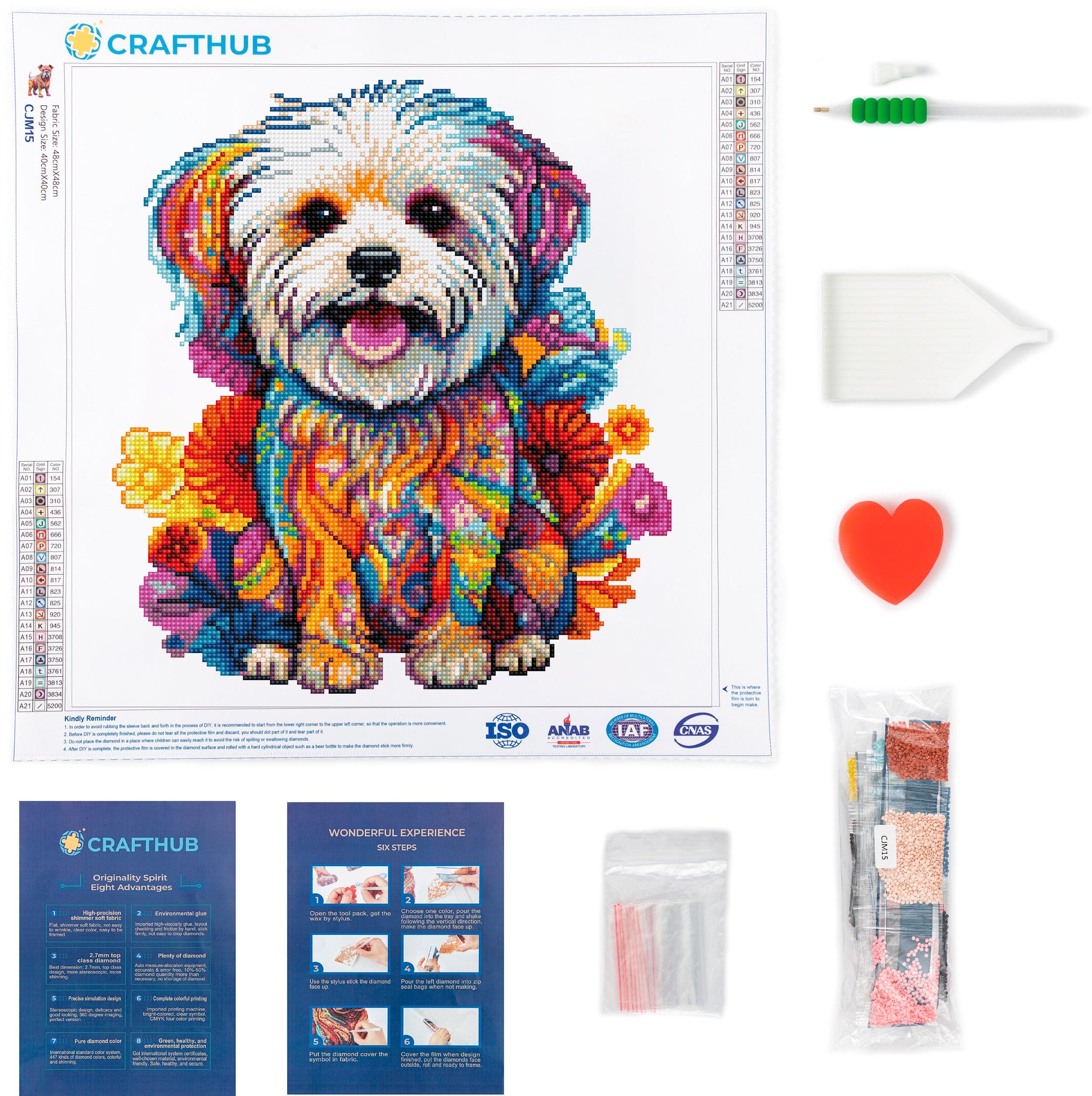 Maltese Dog - Diamond Painting Kit - Image 3
